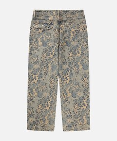 Jacquard heren jeans blauw