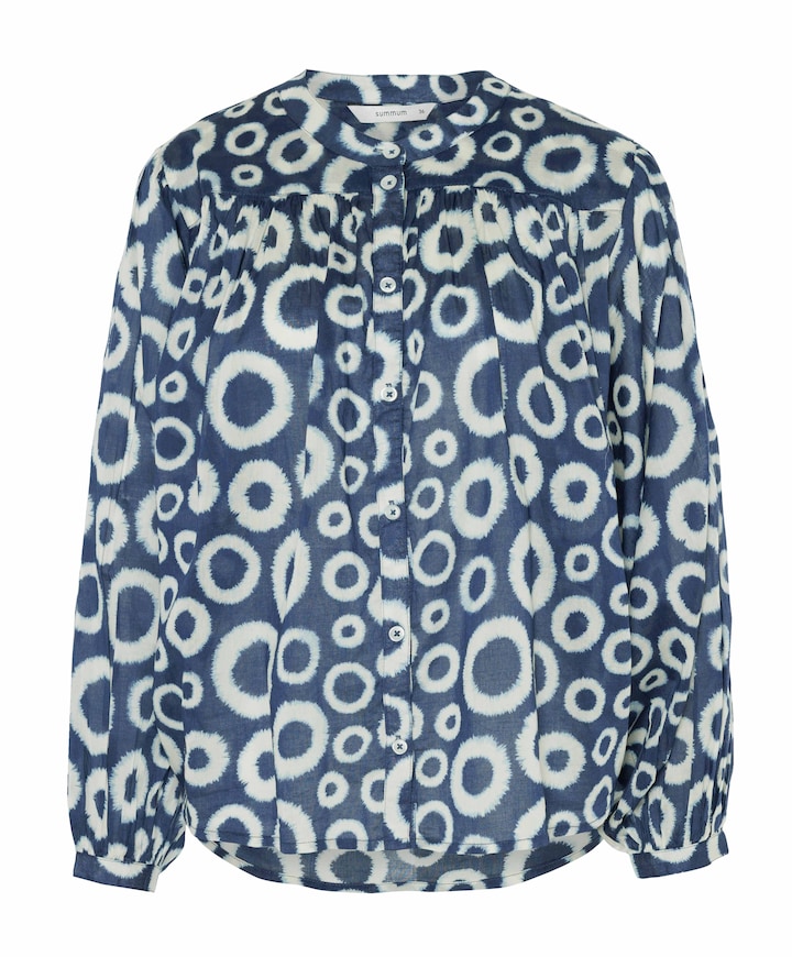 Dames blouse blauw
