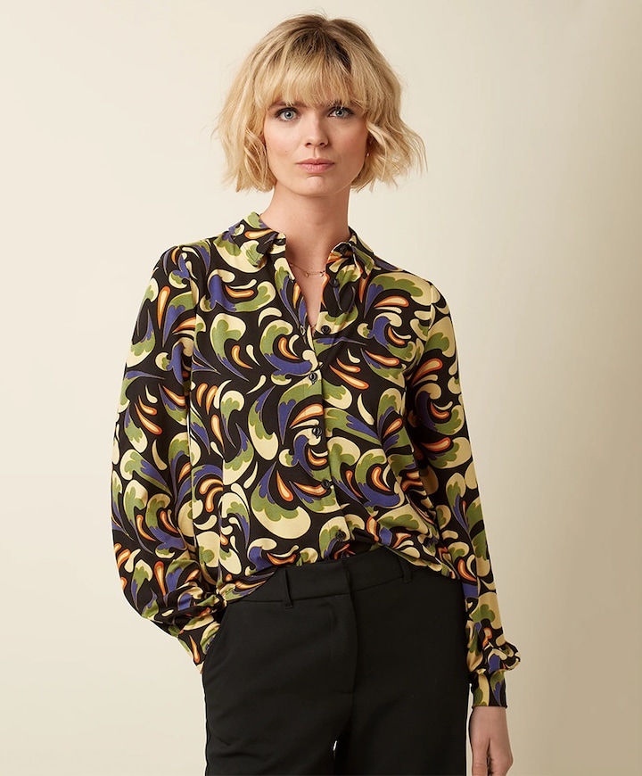 Dames blouse multicolor