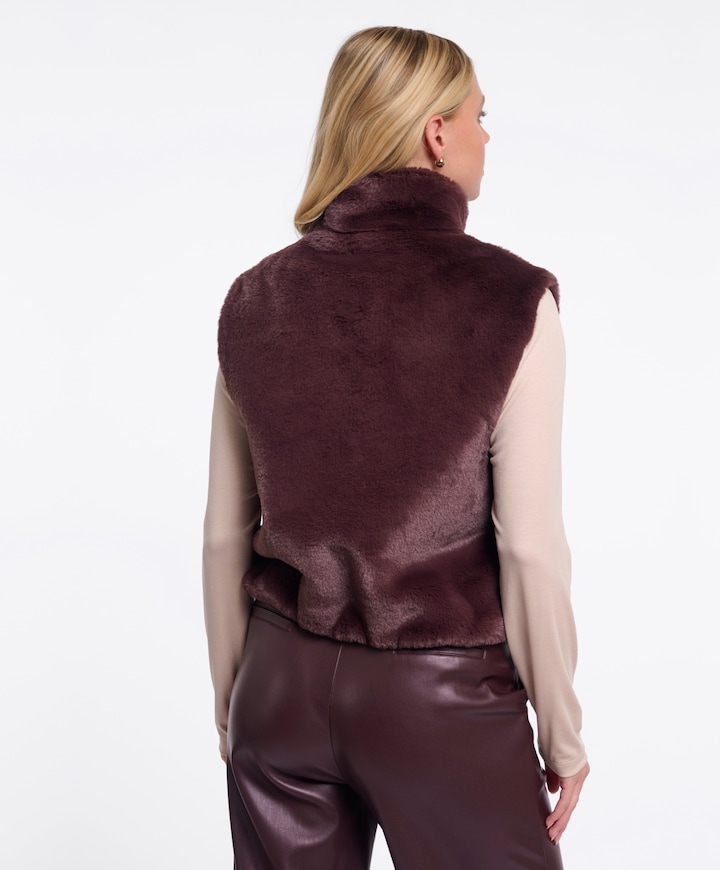 Dames gilet bordeaux