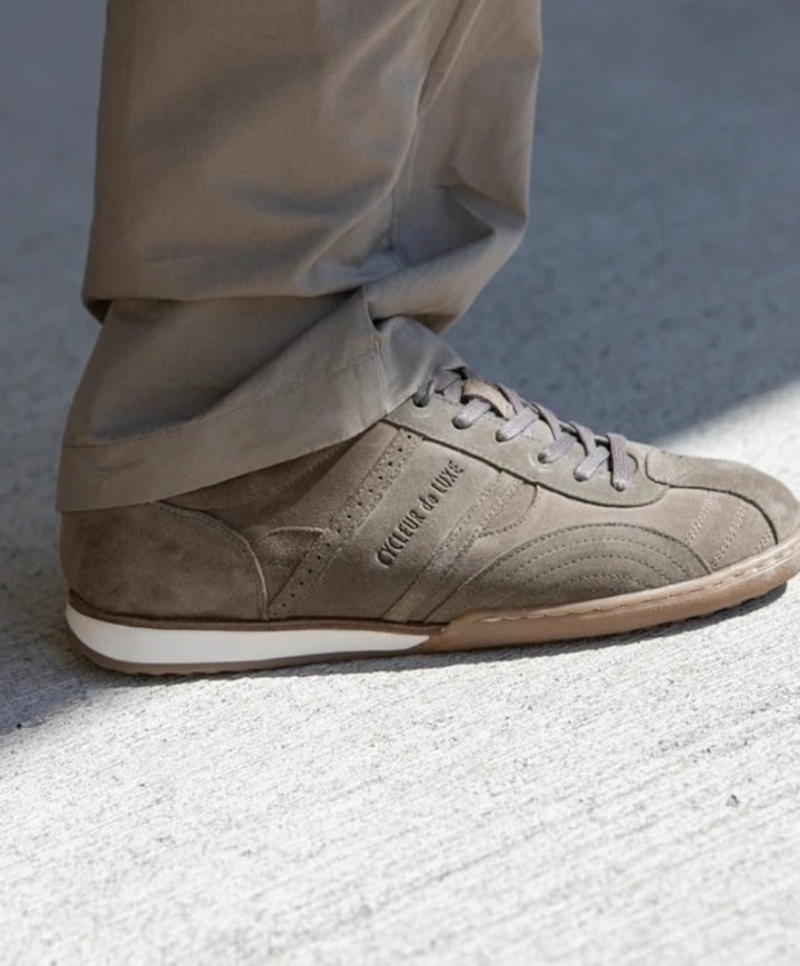 heren sneakers beige