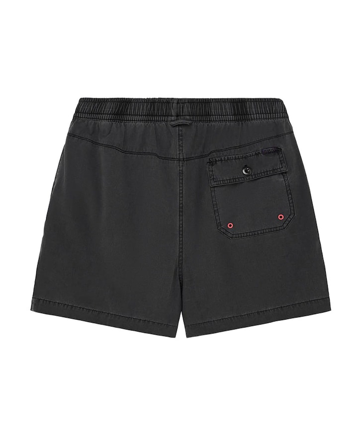 Sandbar garment dyed mesh short grijs