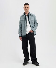 Heren overshirt groen