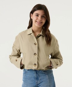 Meisjes jas beige