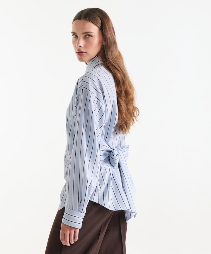 Dames blouse blauw