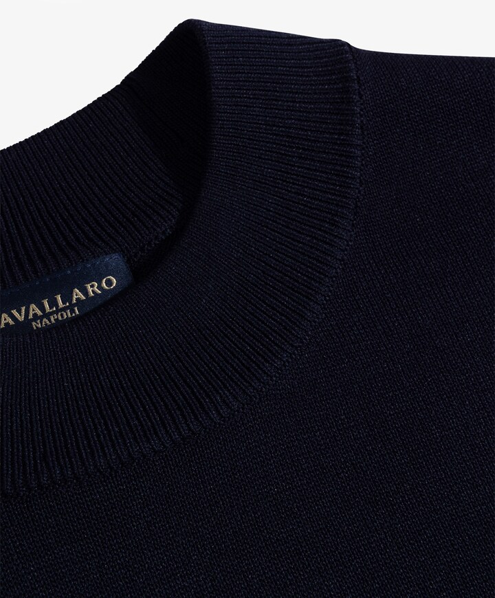 Heren coltrui blauw