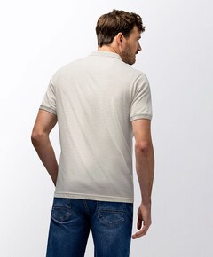 Heren polo beige