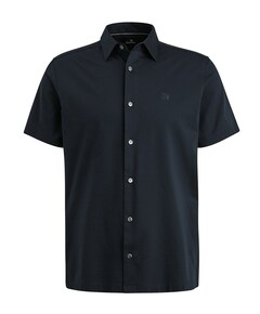 Overhemd korte mouw blauw