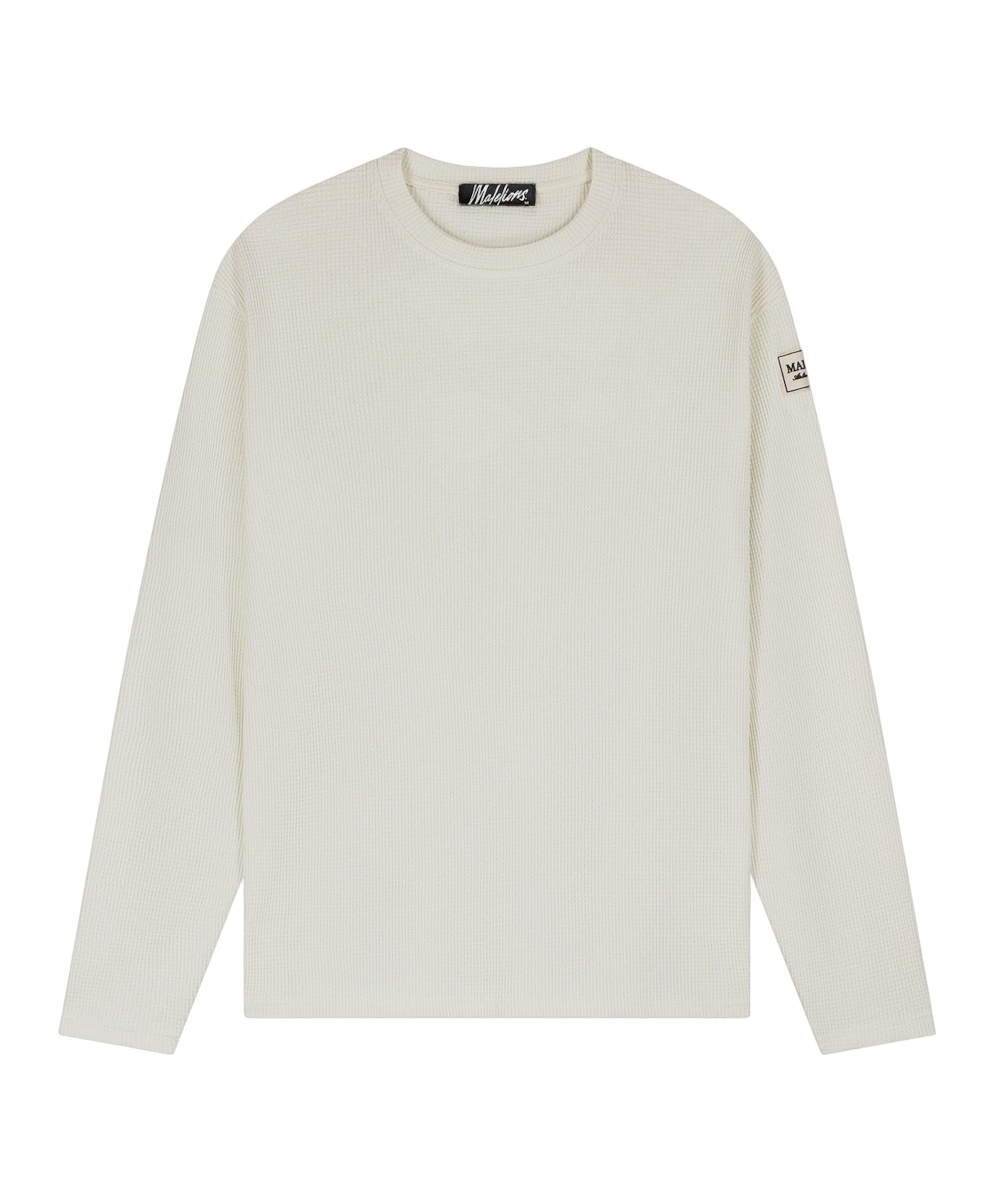 Heren longsleeve ecru
