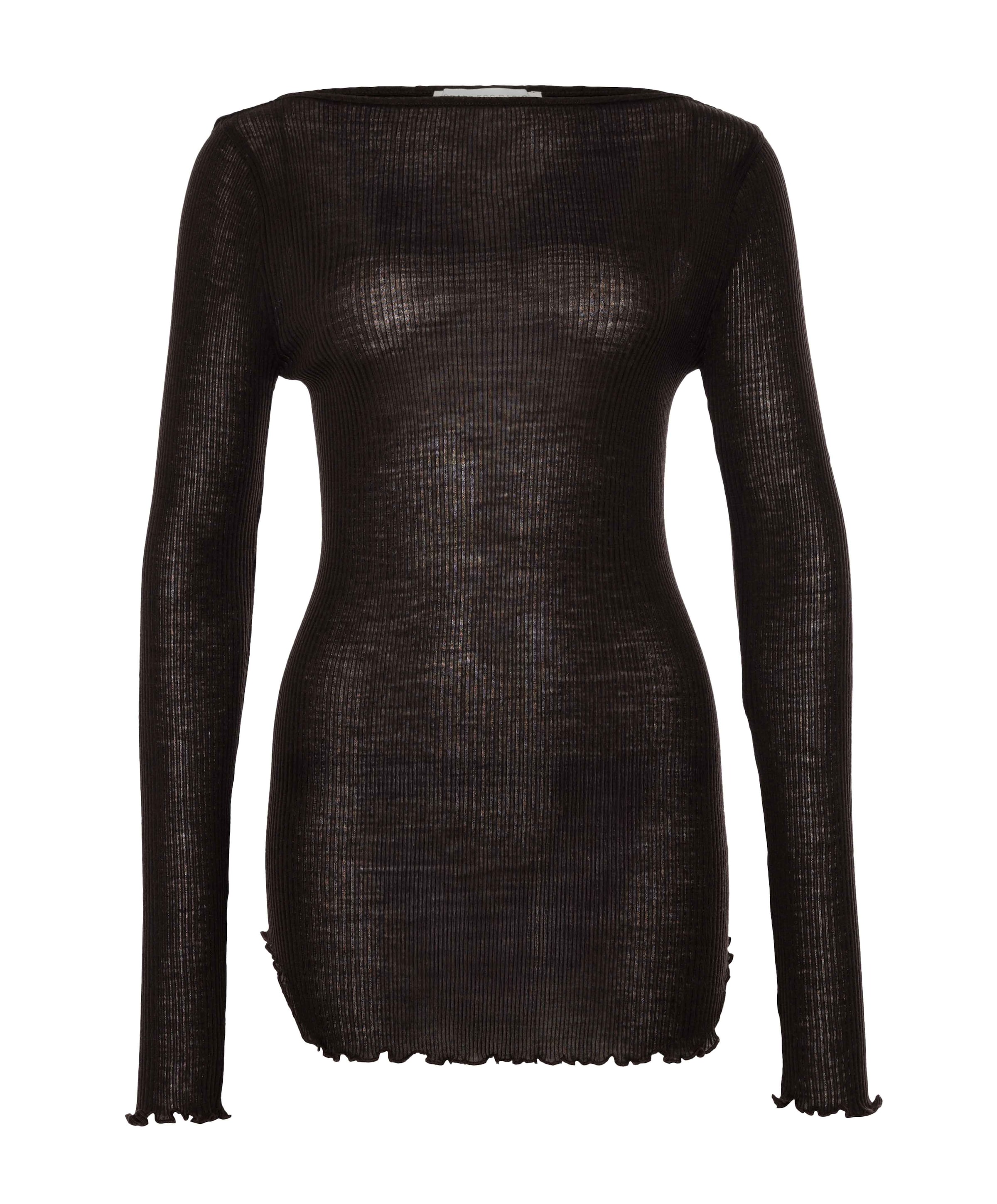 Dames longsleeve bruin