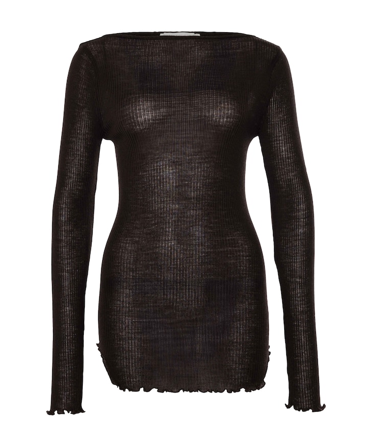 Dames longsleeve bruin