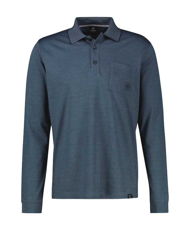 Heren polo blauw