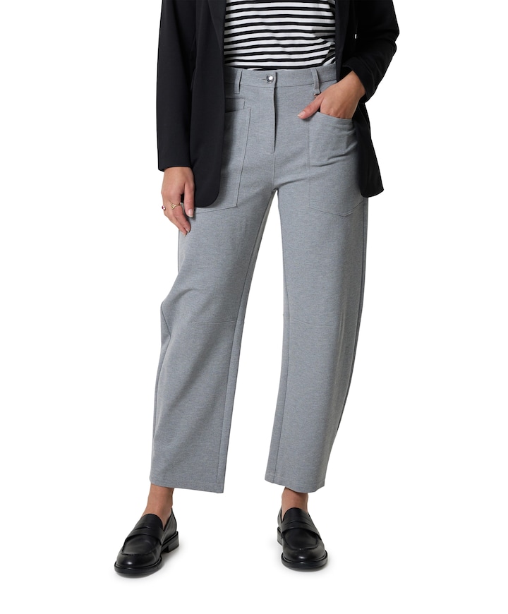 BAGGY SMART dames broek grijs