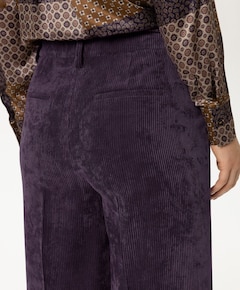 Cord-Wideleg-Pants dames broek paars