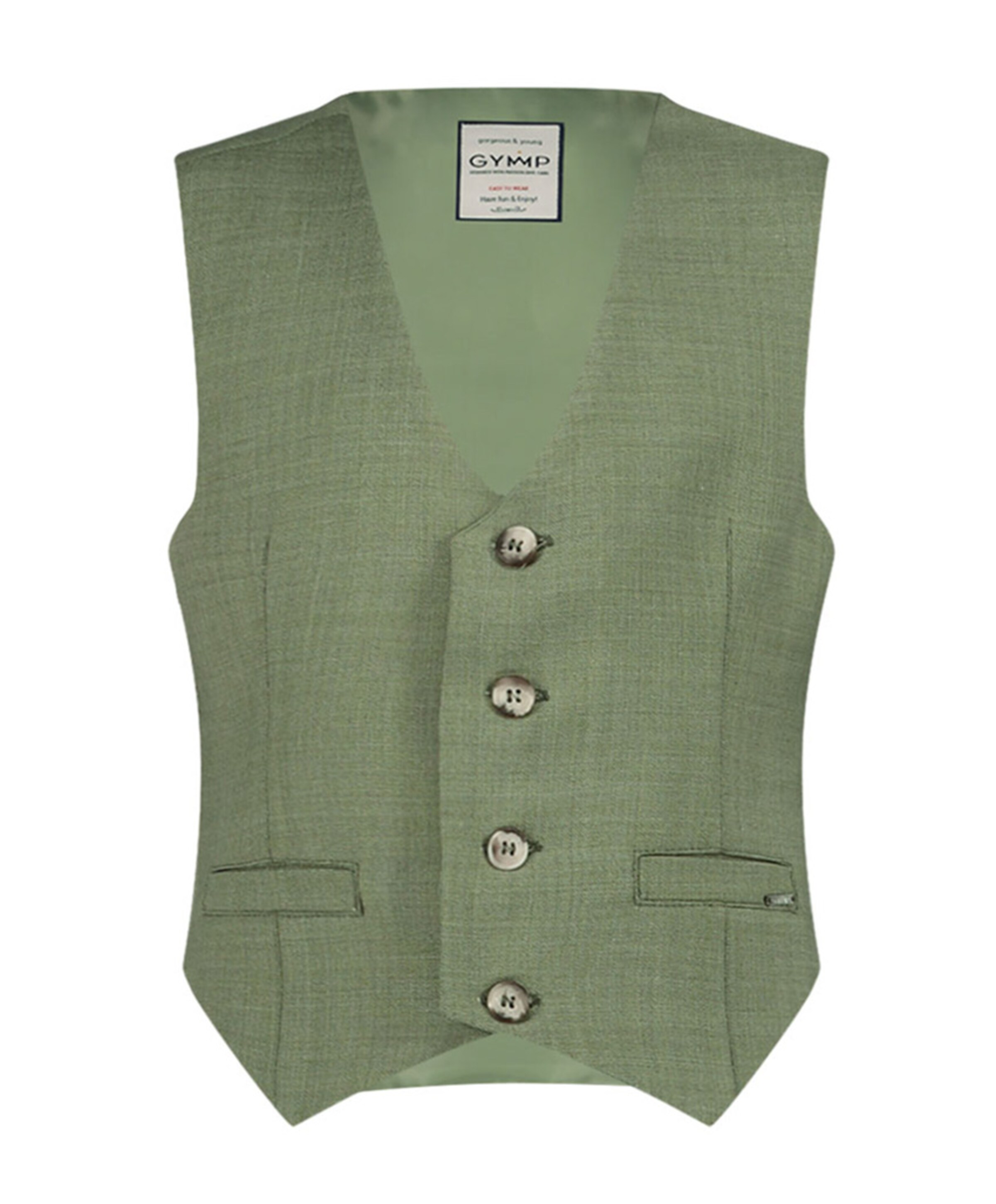 Jongens gilet groen
