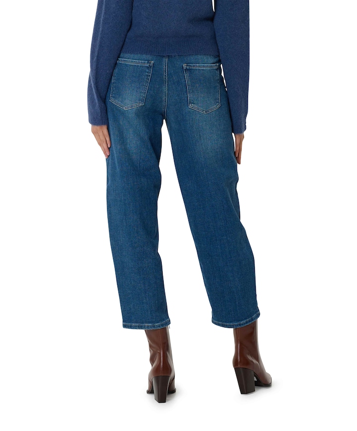 Liv Barrel 7/8 dames jeans blauw