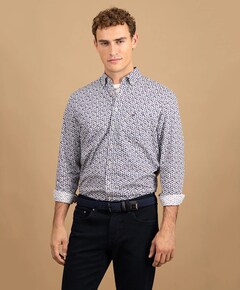 Overhemd lange mouw bordeaux