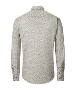 Heren overhemd lange mouw groen