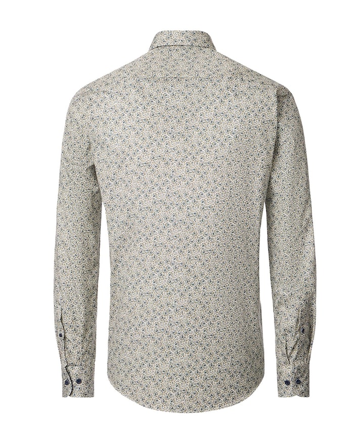 Heren overhemd lange mouw groen