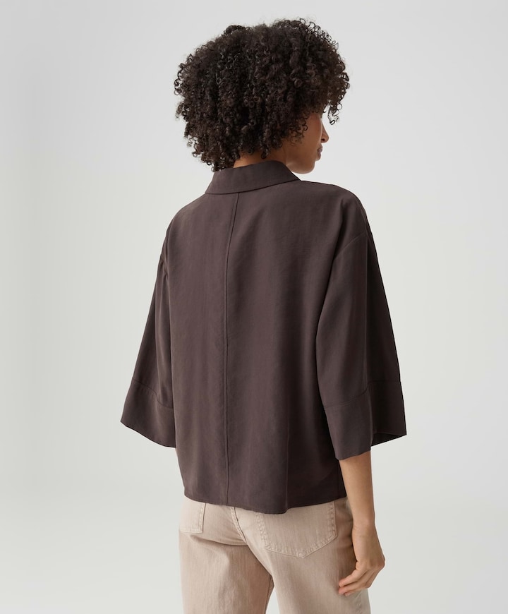 Dames blouse bruin