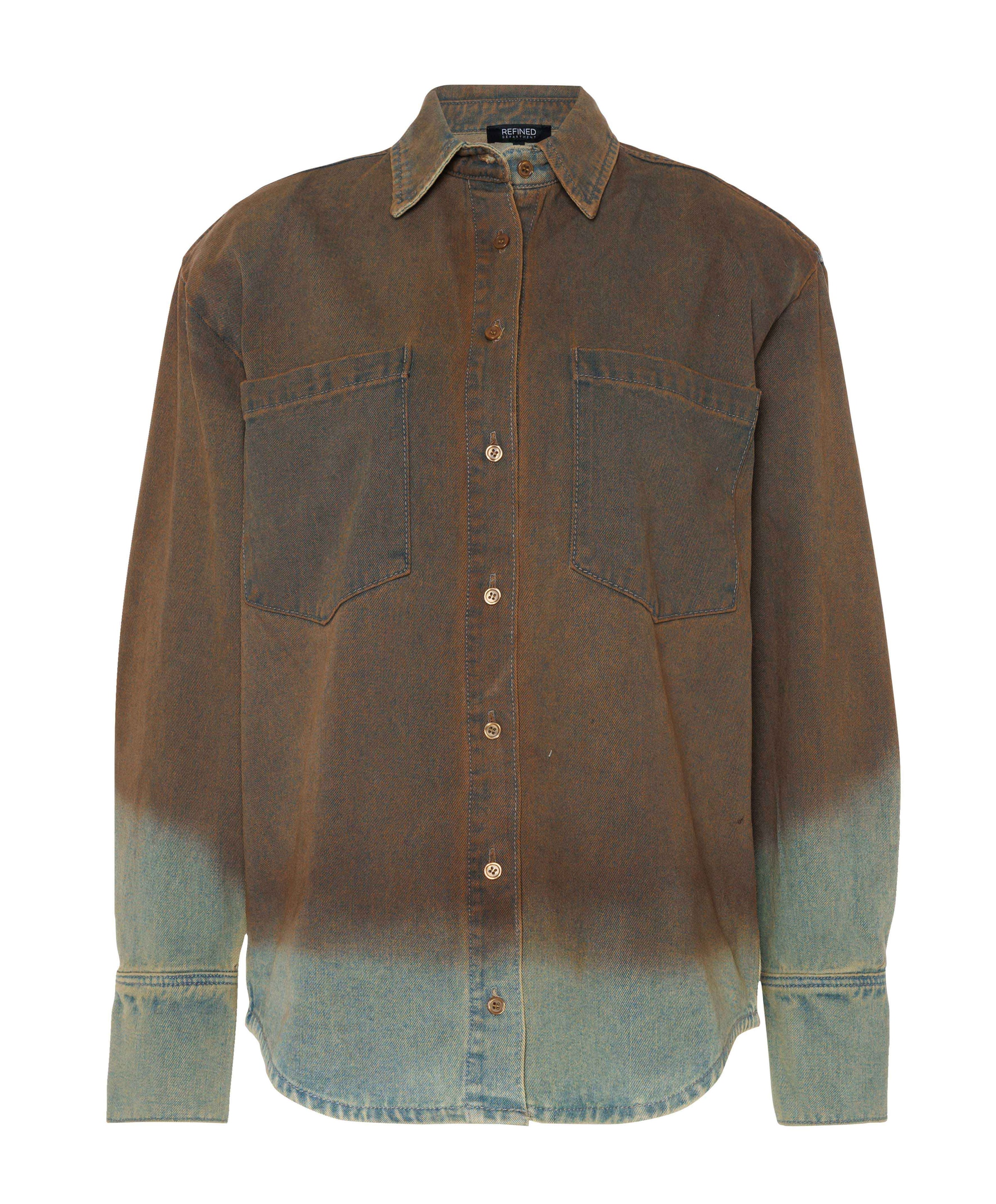 Dames blouse blauw