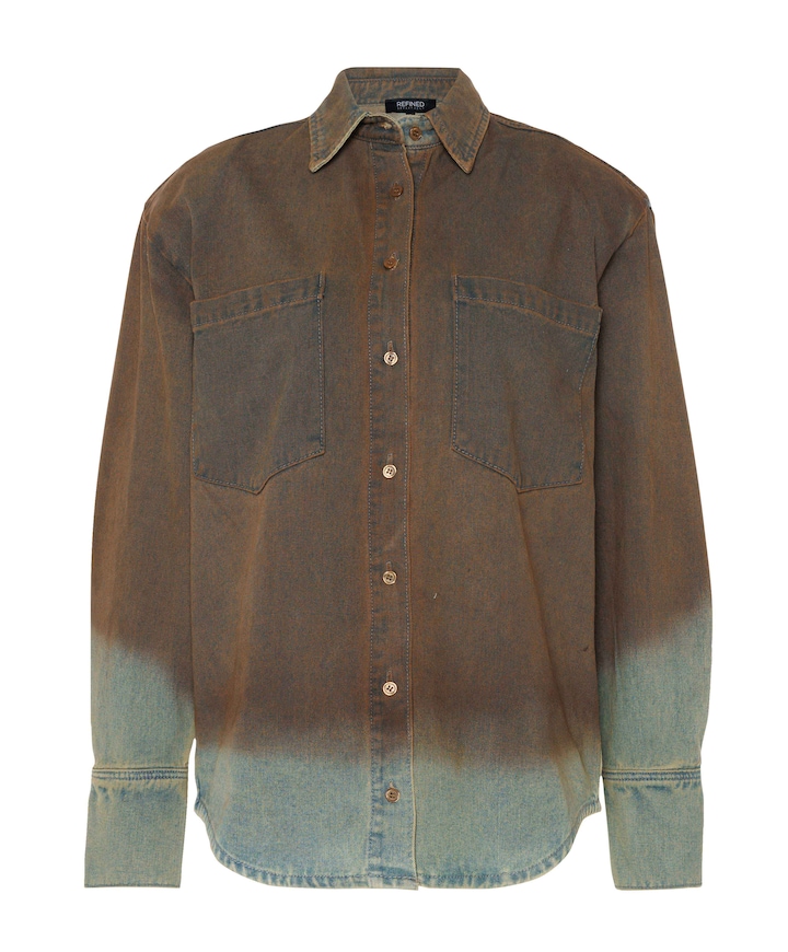 Dames blouse blauw