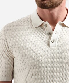 Heren polo beige