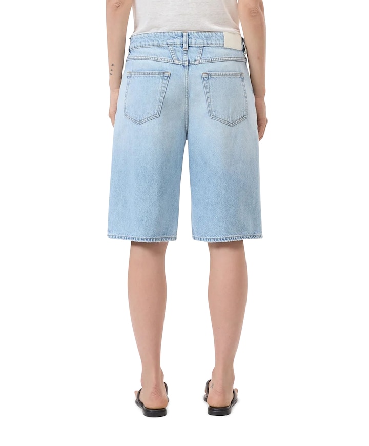 Jenica dames korte broek blauw