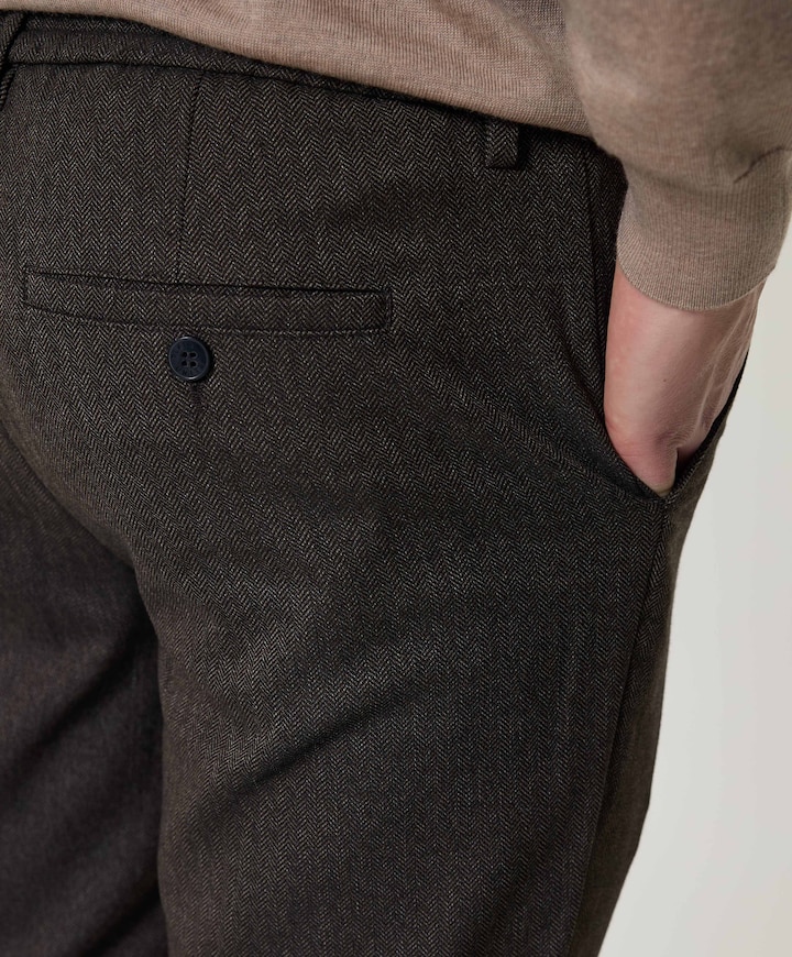 THEOPL 090 heren broek zwart