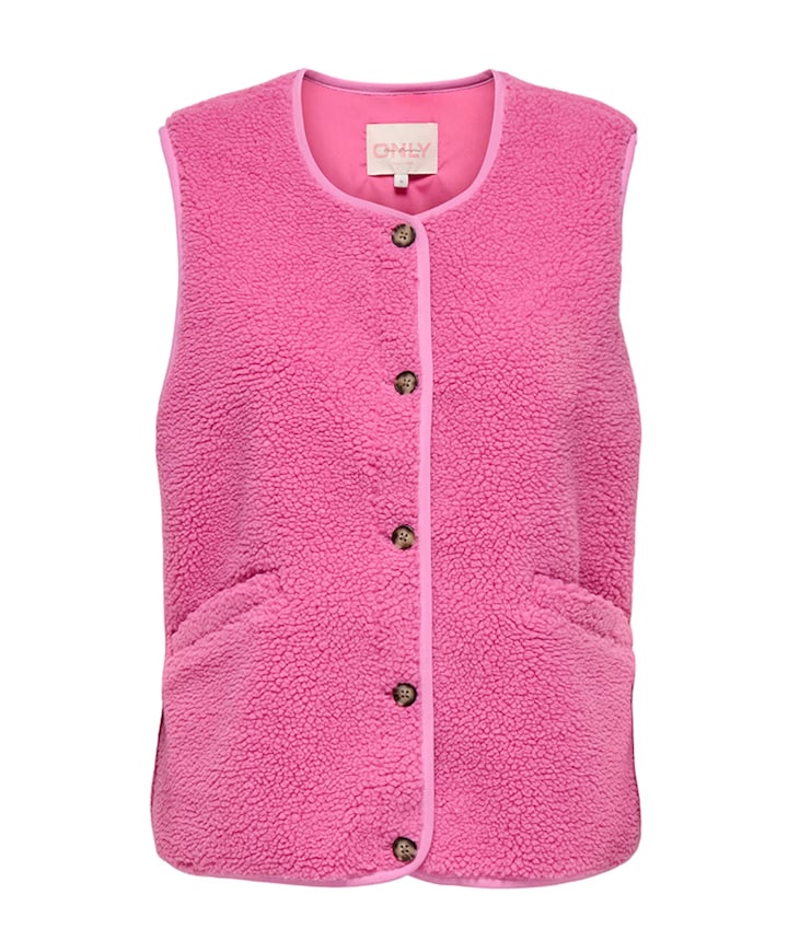 Dames gilet roze