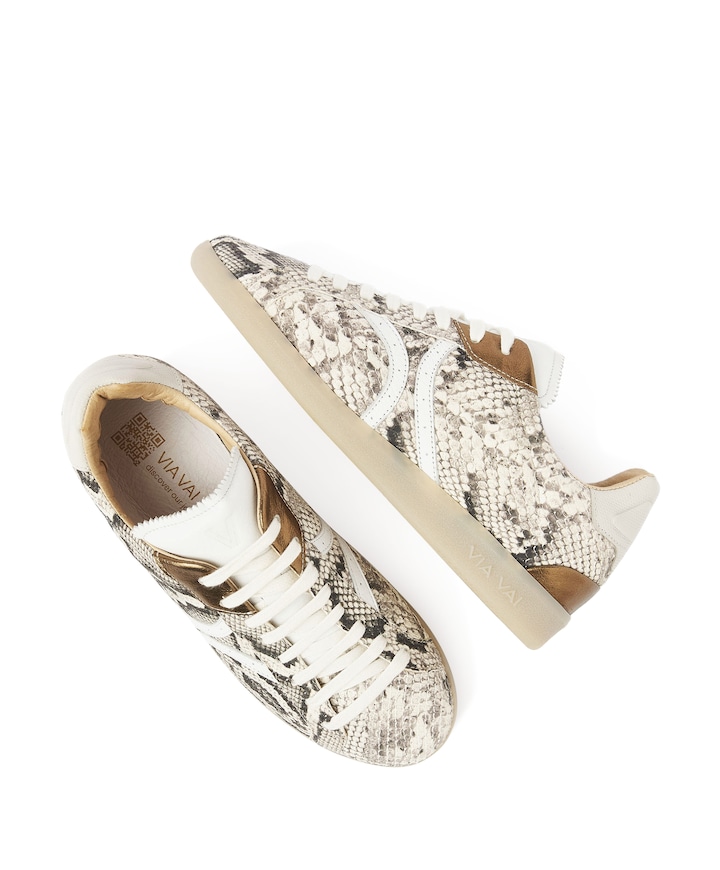 Nilla Khloe dames sneakers beige