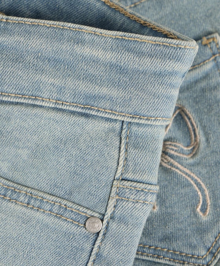 Denim Flared Fit Bow meisjes jeans blauw