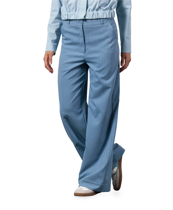 Lexie stripe broek blauw