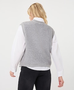 Dames gilet grijs