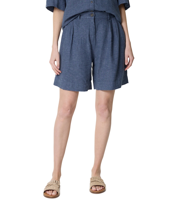 MSCHViana Ginia HW Shorts dames korte broek blauw