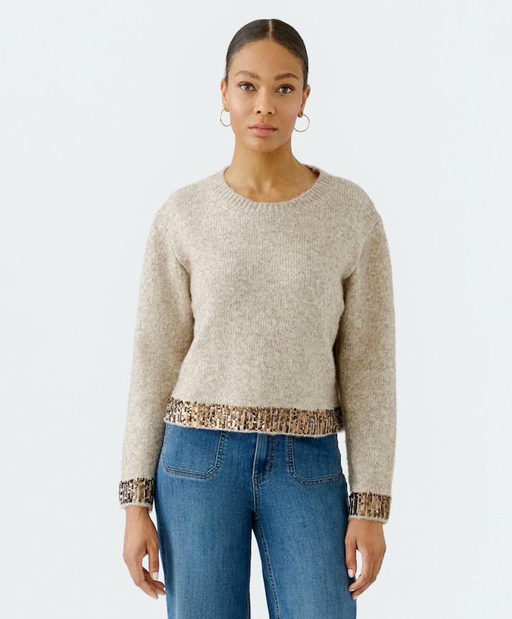 Dames trui beige