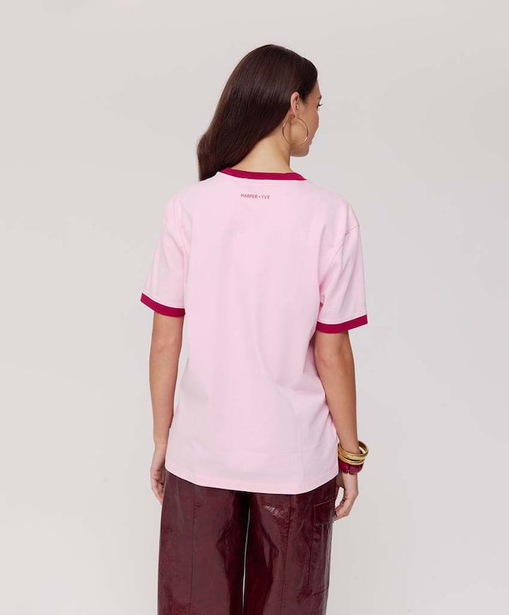 Dames t-shirt roze