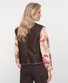 Dames gilet bruin