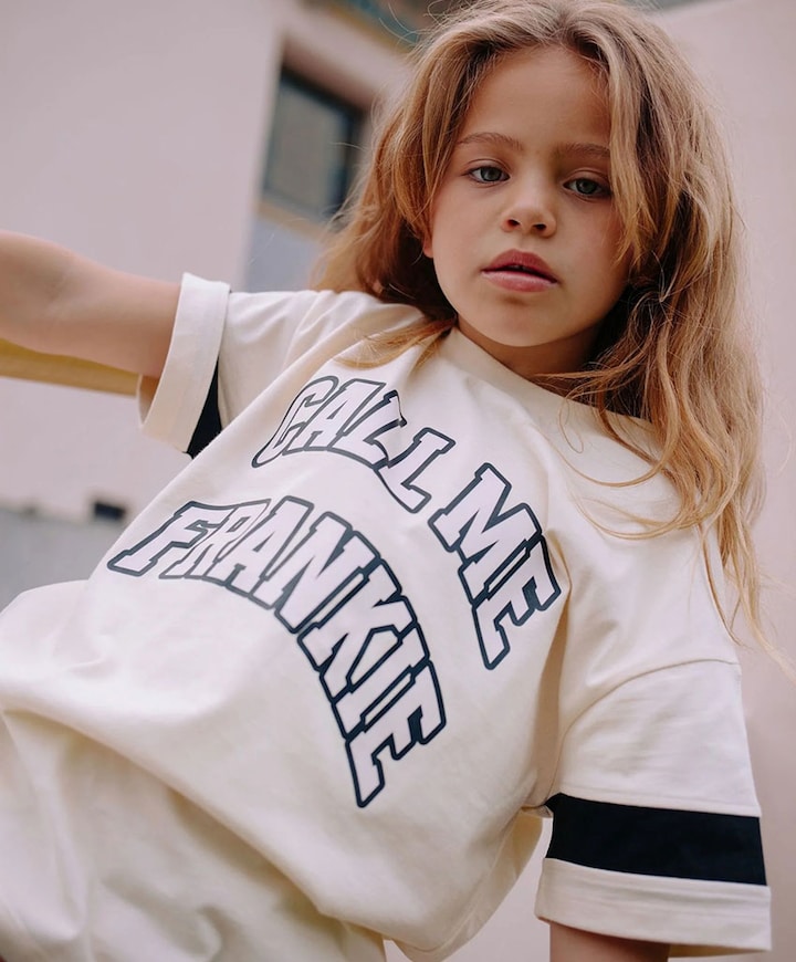 Meisjes t-shirt ecru