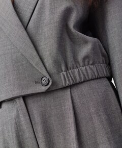 Dames blazer grijs