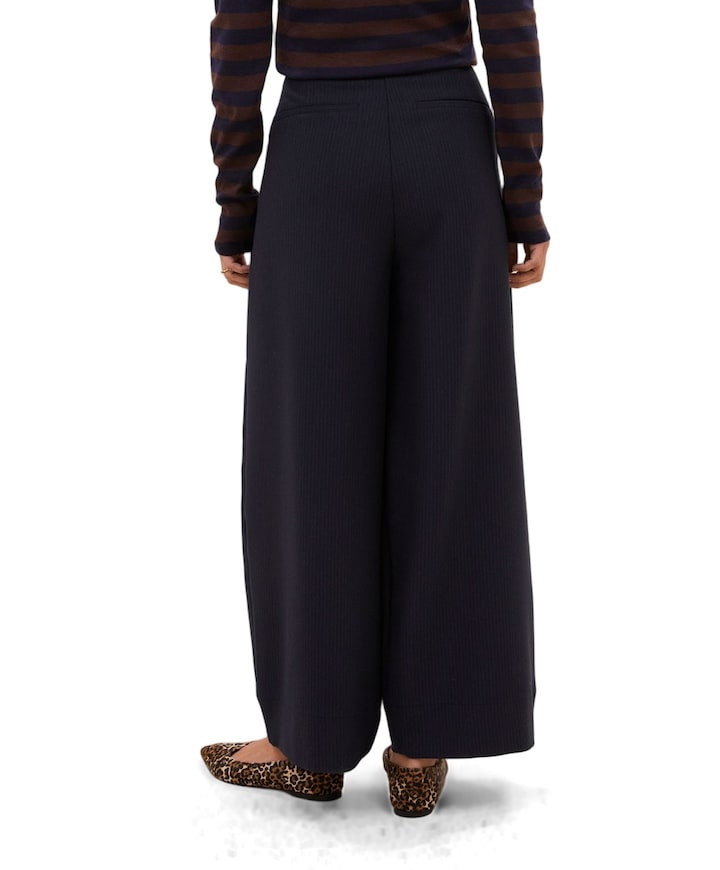 frida copper stripe dames broek blauw