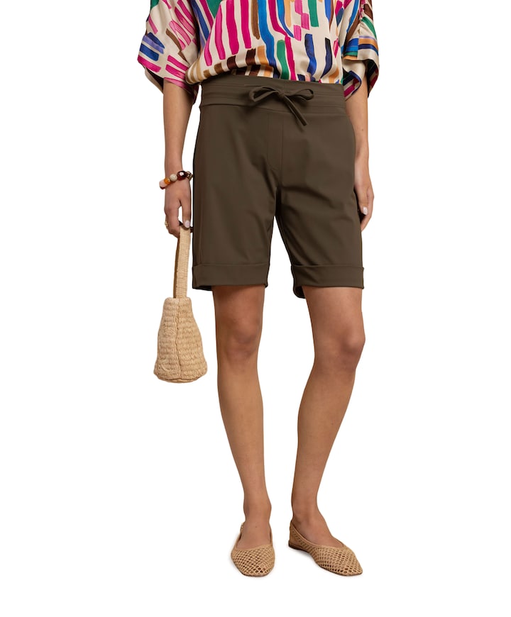 City dames bermuda groen