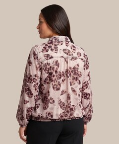 Dames blouse bruin