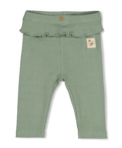 Legging pointelle rib meisjes broek groen