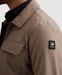 Heren overshirt beige