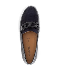 dames instappers blauw