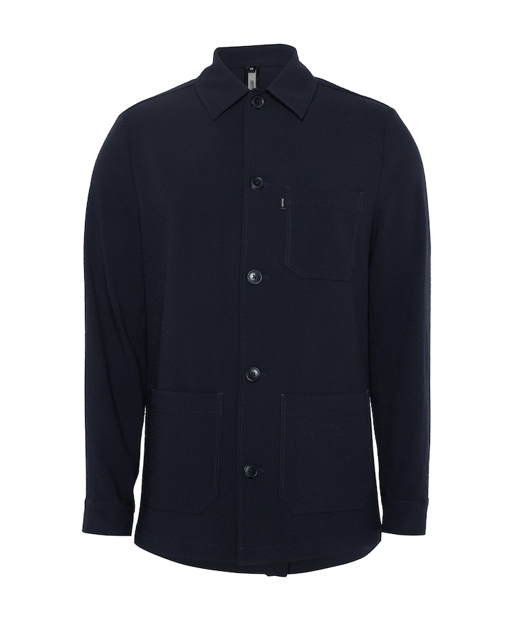 Heren overshirt blauw