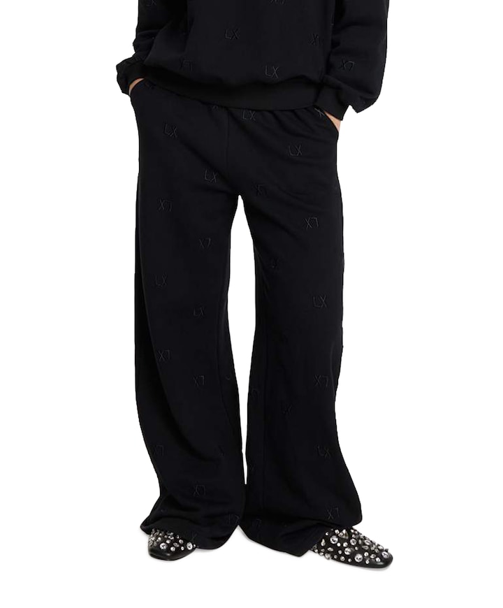 LOGO SWEAT broek zwart