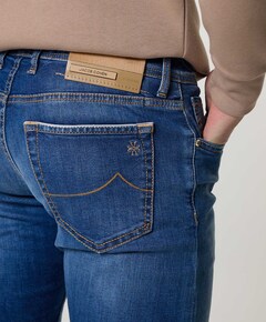 Nick Slim 5 Pocket jeans blauw