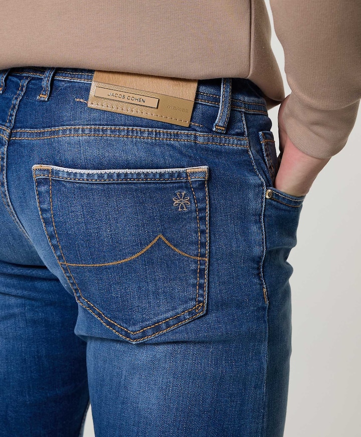 Nick Slim 5 Pocket jeans blauw